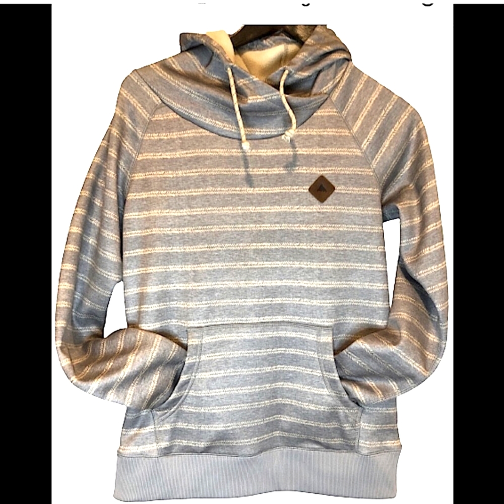 Burton Dryride Heron hoodie grey and white